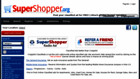 What Supershopper.org website looked like in 2018 (5 years ago)