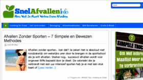 What Snelafvalleninfo.nl website looked like in 2018 (5 years ago)