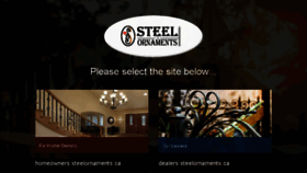 What Steelornaments.ca website looked like in 2018 (5 years ago)