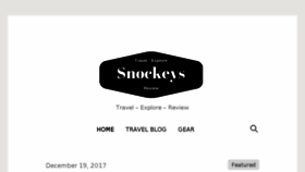 What Snockeys.com website looked like in 2018 (5 years ago)