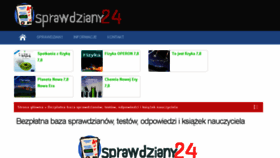What Sprawdziany24.pl website looked like in 2018 (5 years ago)