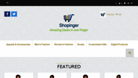 What Shopinger.in website looked like in 2018 (5 years ago)