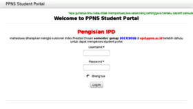 What Student.ppns.ac.id website looked like in 2018 (5 years ago)