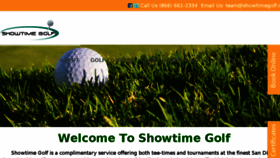 What Showtimegolf.com website looked like in 2018 (5 years ago)