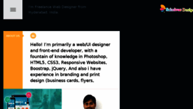 What Srinivasdesigns.in website looked like in 2018 (5 years ago)