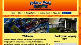What Stayatindianabeach.com website looked like in 2018 (5 years ago)
