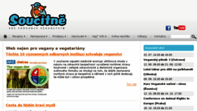 What Soucitne.cz website looked like in 2018 (5 years ago)
