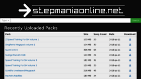 What Stepmania-online.com website looked like in 2018 (5 years ago)