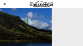 What Smuksjoseter.no website looked like in 2018 (5 years ago)