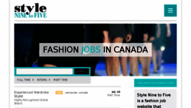 What Styleninetofive.com website looked like in 2018 (5 years ago)