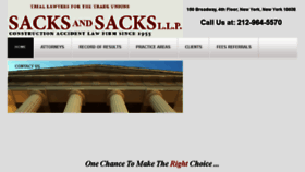 What Sacks-sacks.com website looked like in 2018 (5 years ago)