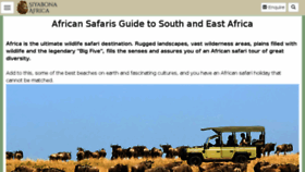 What Safari.co.za website looked like in 2018 (7 years ago)