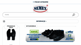 What Semex.pl website looked like in 2018 (5 years ago)