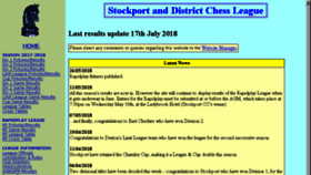 What Stockportchessleague.org.uk website looked like in 2018 (5 years ago)