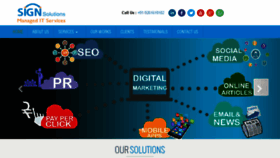 What Signsolutions.co.in website looked like in 2018 (5 years ago)