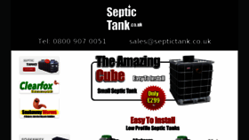 What Septictank.co.uk website looked like in 2018 (5 years ago)