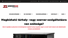 What Szerverberles.com website looked like in 2018 (5 years ago)