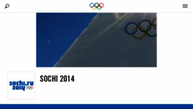 What Sochi2014.com website looked like in 2018 (5 years ago)