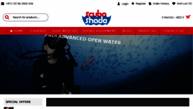 What Scubashade.com website looked like in 2018 (5 years ago)