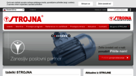 What Strojna.si website looked like in 2018 (5 years ago)