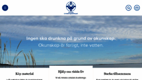 What Svenskalivraddningssallskapet.se website looked like in 2018 (5 years ago)