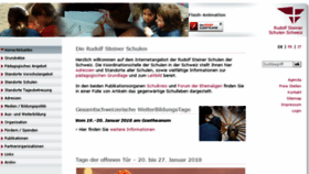 What Steinerschule.ch website looked like in 2018 (5 years ago)