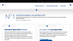What Sensodyne.nl website looked like in 2018 (5 years ago)