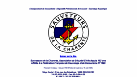 What Sauveteurs-charente.fr website looked like in 2018 (5 years ago)