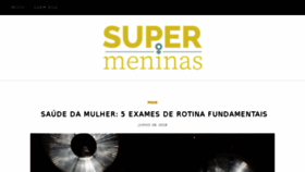 What Supermeninas.com.br website looked like in 2018 (5 years ago)