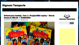 What Signum-temporis.pl website looked like in 2018 (5 years ago)