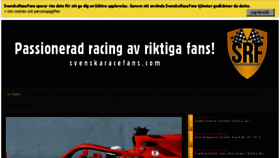 What Svenskaracefans.com website looked like in 2018 (5 years ago)