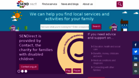 What Sendirect.org.uk website looked like in 2018 (5 years ago)