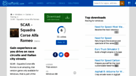 What Scar-squadra-corse-alfa-romeo.en.softonic.com website looked like in 2018 (5 years ago)