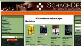 What Schachdepot.de website looked like in 2018 (5 years ago)