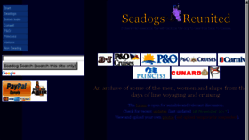 What Seadogs-reunited.com website looked like in 2018 (5 years ago)