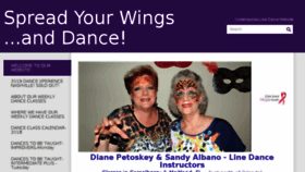 What Spreadyourwingsanddance.com website looked like in 2018 (5 years ago)