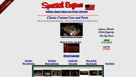 What Specialengines.com website looked like in 2018 (5 years ago)