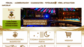 What Szaunaszeansz.hu website looked like in 2018 (5 years ago)