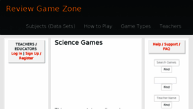 What Sciencereviewgames.com website looked like in 2018 (5 years ago)