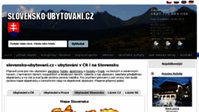 What Slovensko-ubytovani.cz website looked like in 2018 (5 years ago)