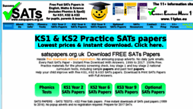 What Satspapers.org.uk website looked like in 2018 (5 years ago)