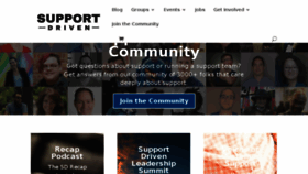 What Supportdriven.com website looked like in 2018 (5 years ago)