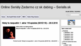 What Serialis.sk website looked like in 2018 (5 years ago)