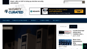 What Securitycurated.com website looked like in 2018 (5 years ago)