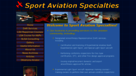 What Sportaviationspecialties.com website looked like in 2018 (7 years ago)