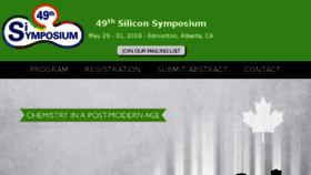 What Sisymposium.com website looked like in 2018 (5 years ago)