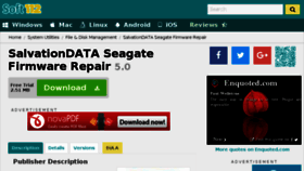 What Salvationdata-seagate-firmware-repair.soft112.com website looked like in 2018 (5 years ago)