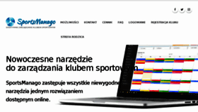 What Sportsmanago.pl website looked like in 2018 (5 years ago)
