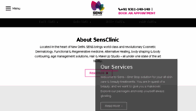What Sensclinic.com website looked like in 2018 (5 years ago)
