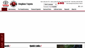 What Stephentoyota.com website looked like in 2018 (5 years ago)